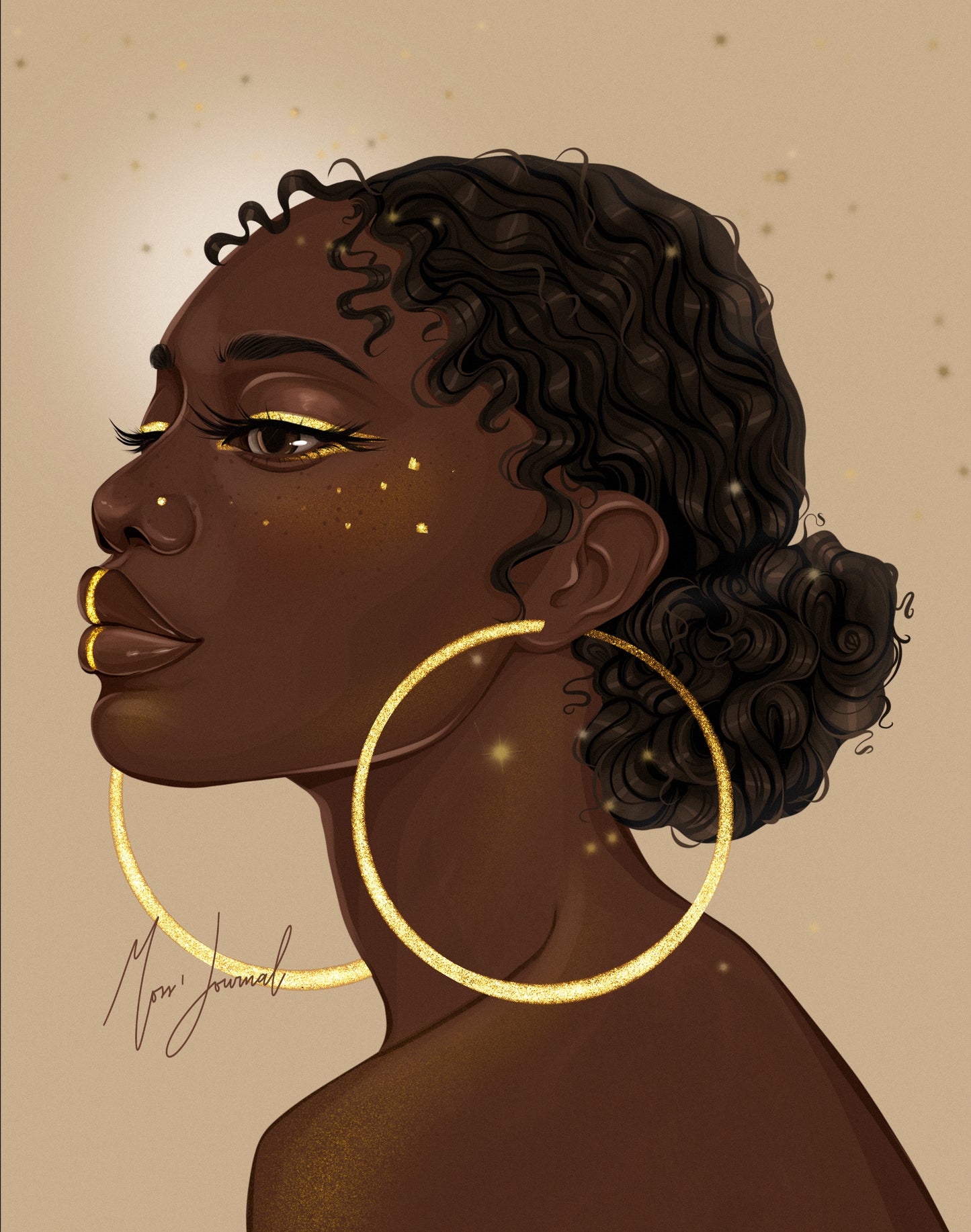 Gold and glitter Brush set for Procreate App