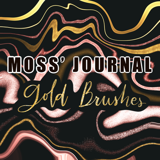 Gold and glitter Brush set for Procreate App